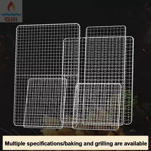 Giá nướng GILL, Lưới nướng tái sử dụng chống dính, Grate nướng dây sắt vuông