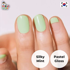 Móng Tay Gel Semi-Cured 30 Miếng - N Silky Mint | Màu Xanh Bạc Hà Thanh Khiết