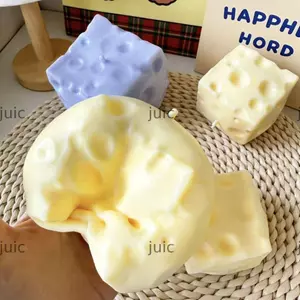 Đồ chơi kẹp phô mai JUIC, Kết cấu mực không vỡ Khối phô mai Jumbo Quả bóng căng thẳng, Nhào Chống căng thẳng Có thể định hình Phô mai Bóp Fidget Đồ chơi trẻ em Người lớn