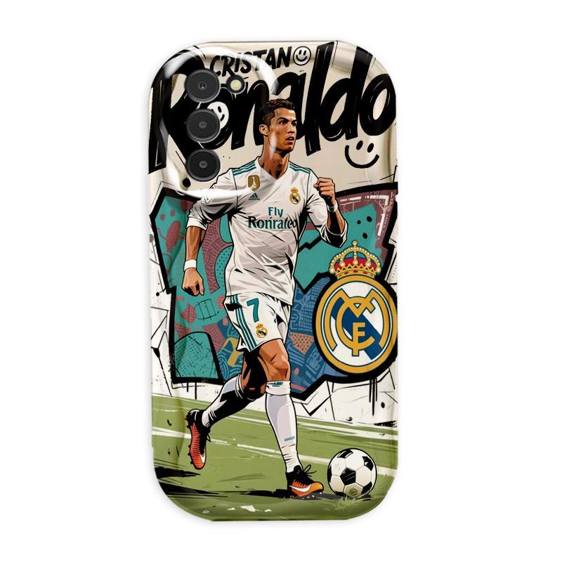 Thích Hợp Cho Samsung A11 A02S A03S 3D TPU Mềm World Cup Cristiano Ronaldo Sinh Viên Ốp Điện Thoại Chống Sốc