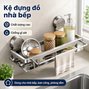 Kệ đựng đồ Nhà Bếp Chất Lượng Cao, Chống Gỉ Sét, Thích Hợp Cho Nhà Bếp, Ban Công Và Phòng Tắm