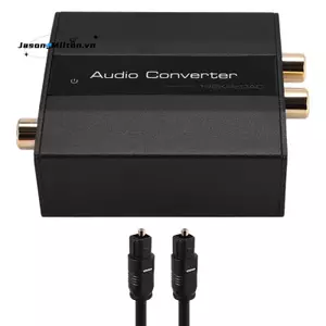 Bộ chuyển đổi quang học sang chuyển đổi âm thanh Bộ chuyển đổi âm thanh kỹ thuật số sang Analog Đồng trục sang bộ chuyển đổi 3,5 mm AUX với cáp quang
