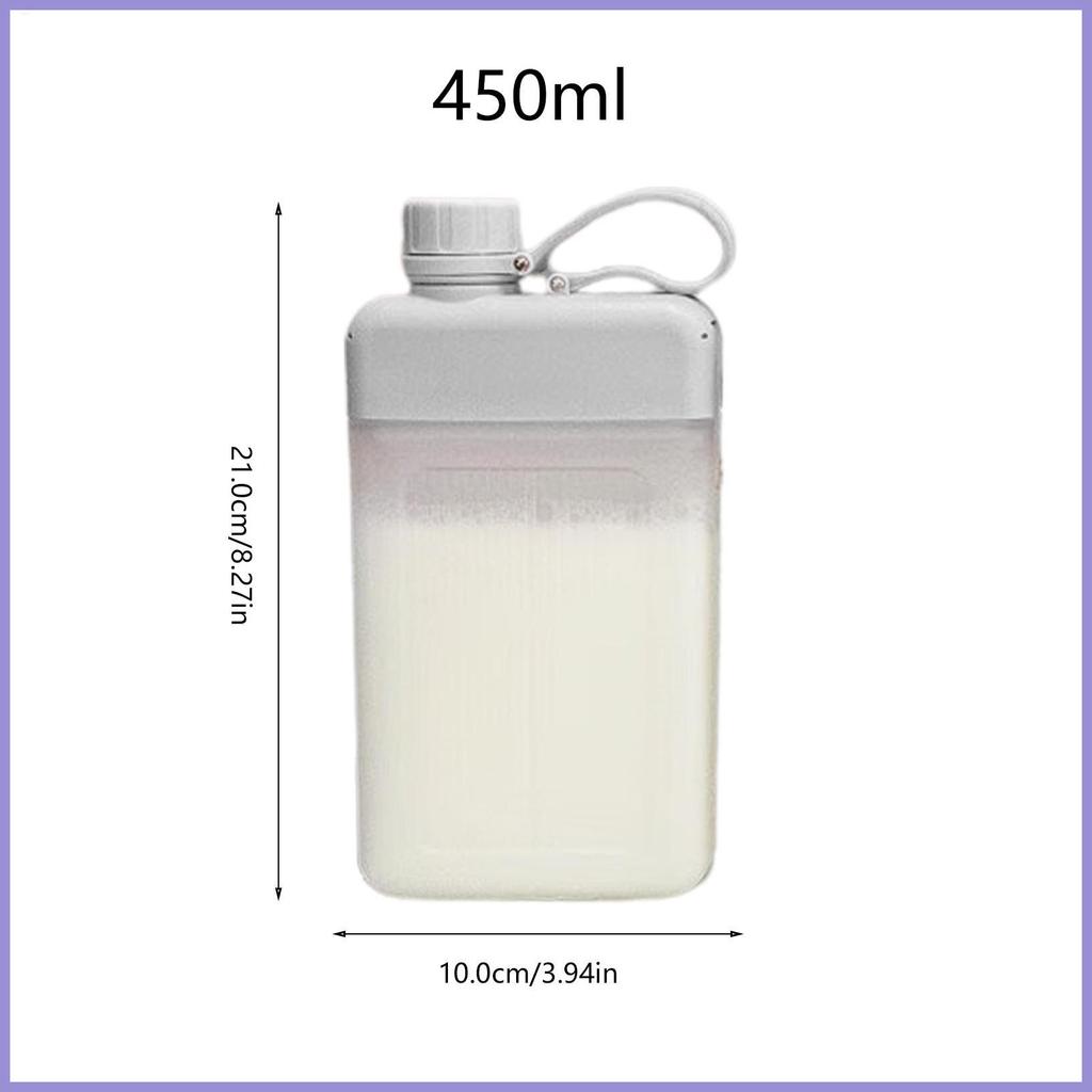 Bình Nước Phẳng Cho Ví 450ml Chai Nước Phẳng Nhỏ Thân Thiện Với Túi Phù Hợp Trong Ví Hình Chữ Nhật Chống Rò Rỉ mueadsyvn