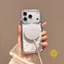 Phone Case For iPhone 17 Pro Max 16 15 Korean Style TPU Magnetic Transparent Korean Style Polka Dot Aesthetic Korean Cute