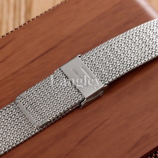 Dây đeo đồng hồ bằng thép không gỉ Milanese 16mm 18mm 20mm Tai lúa mì Lưới kim loại Dây đeo đồng hồ thanh lịch Vòng tay sang trọng dành cho nam nữ