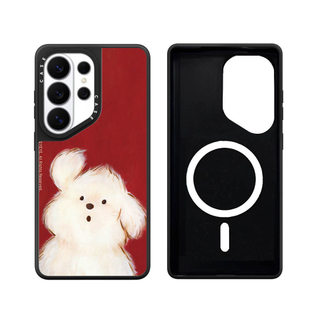 Ốp lưng Phone Case cứng gương chó lạc từ tính cho Samsung Galaxy S26 25 24 23 UItra S26 25 24 23 Plus Vỏ bảo vệ chống sốc