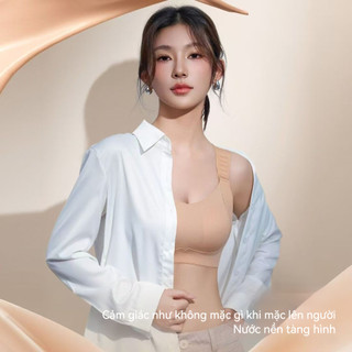 Áo ngực điều chỉnh ngực lớn chống chảy xệ nâng ngực cho bà mẹ cho con bú mỏng mảnh thoải mái không đường may