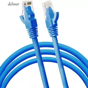 DELMER 24AWG Bộ định tuyến cáp vá Mạng Ethernet RJ 45 Bộ chia 1m / 2m / 3 / 5m / 10m Modem Internet máy tính Cat5 Dây vá