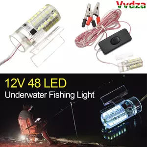 VVDZA Fish Finder Lighting Di Động 48 Đèn LED Trắng Ấm / Trắng Thuyền