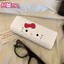 Hộp đựng kính cận thị di động họa tiết hoạt hình Hello Kitty dành cho sinh viên, hộp đựng kính từ tính chất liệu PU