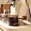 HL 75ml Thủy Tinh Chịu Nhiệt Espresso Cốc Đo Đôi Miệng Thủy Tinh Sữa Bình Có Tay Cầm Cân Kính Đo Cốc LMWU