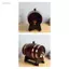 Jfory Thùng lão hóa bằng gỗ sồi 1 Gallon (5 L) có thùng rượu vang Keg Retro Bung và Spigot Thùng rượu sồi cho Spirits Home