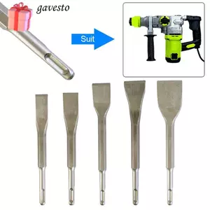 Mũi khoan tác động GAVESTO, Đục phẳng cong bằng thép tròn, Gạch đục khuỷu tay đầu khuỷu tay bền