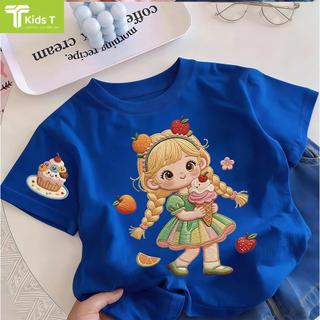 COD✅ (Hồ Chí Minh)Kids T Mall Áo phông tay ngắn In hình hoạt hình Áo Kiểu rộng và ấn tượng Trẻ em thời trang #VN23