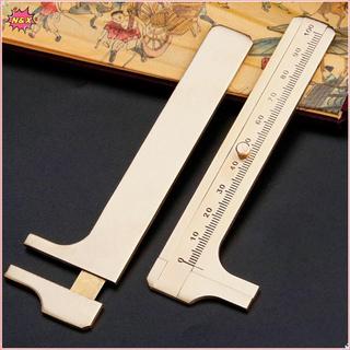 Cân đồng thau Mini N & X 80 / 100mm Đồng hồ đo trượt Vernier Caliper Thước đo nhà thơ.