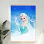 Poster vải chống nước không khung đông lạnh, nghệ thuật treo tường hoạt hình Elsa Disney cho phòng ngủ trẻ em Trang trí nhà
