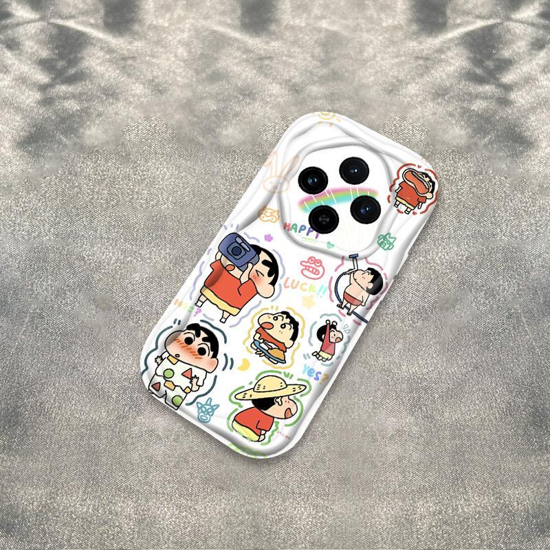 Thích hợp cho Redmi 14C 3D Wave Soft Crayon Shin-chan Vỏ điện thoại chống sốc