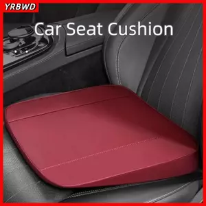 YRBWD Đệm lót tăng chiều cao ghế ô tô, tựa nghiêng, bọc da thoáng khí, chống trượt, phù hợp lái xe đường dài