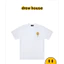 Nhà linh vật lửa sơn mặt cười in họa tiết cotton nguyên chất mùa hè sản phẩm mới nam nữ cổ tròn tay ngắn 0612