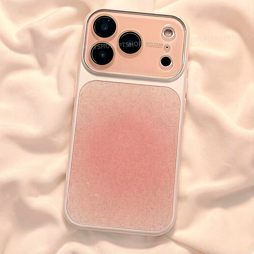 Ốp điện thoại bảo vệ Camera Acrylic lấp lánh Halation cho iPhone 17 Pro Max 16 15 14 Vỏ bảo vệ chống sốc