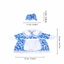 Trang phục ngỗng hiên nhà QEARY, với quần áo ngỗng hiên nhà phong cách đồng quê, trang trí lễ Phục sinh Phong cách nhà bếp Quần áo có thể tháo rời dễ thương Hiên nhà Váy ngỗng Tượng sân