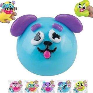 YOWEI 1 Cái Squishy Smushers Mặt chó Đồ chơi bóp tăng chậm cho lo âu Bàn tay căng thẳng VN