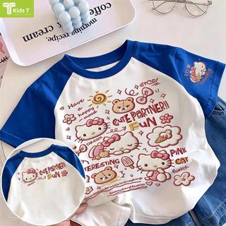 COD✅ (Hồ Chí Minh)Kids T Mall Áo phông tay ngắn In hình hoạt hình Áo Kiểu rộng và ấn tượng Trẻ em thời trang #VN750