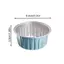 TRTR 10 Cái Có Thể Tái Sử Dụng Tròn Nhôm Lá Thiếc Cốc Bánh Pudding Khuôn Chiên Không Khí Hộp Thiếc Khay Nướng Bánh Nhỏ Dụng Cụ Làm Bánh Ngọt VN