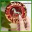 Nam châm tủ lạnh SWEET - Chúc mừng năm mới 2026 Trang trí lễ hội mùa xuân với phong bì màu đỏ Ngựa và đèn lồng Trang trí nhà bếp chắc chắn n