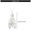 SUIT Mặt dây chuyền hình thiên thần tinh tế được làm bằng hợp kim chất lượng cao để chạm vào trang sức làm đẹp thần thánh