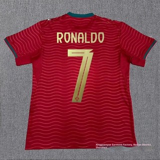 Áo bóng đá World Cup 2026 Ronaldo 7 Bồ Đào Nha Home Kit Áo bóng đá nam nữ