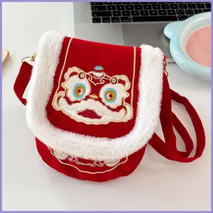 Túi Tote Dễ Thương Thêu Màu Đỏ Sang Trọng Túi Đeo Vai Truyền Thống Cho Nữ Bé Gái Đi Làm Tại Nhà Mua Sắm mueadsyvn