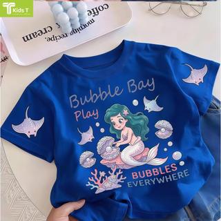 COD✅ (Hồ Chí Minh)Kids T Mall Áo phông tay ngắn In hình hoạt hình Áo Kiểu rộng và ấn tượng Trẻ em thời trang #VN859
