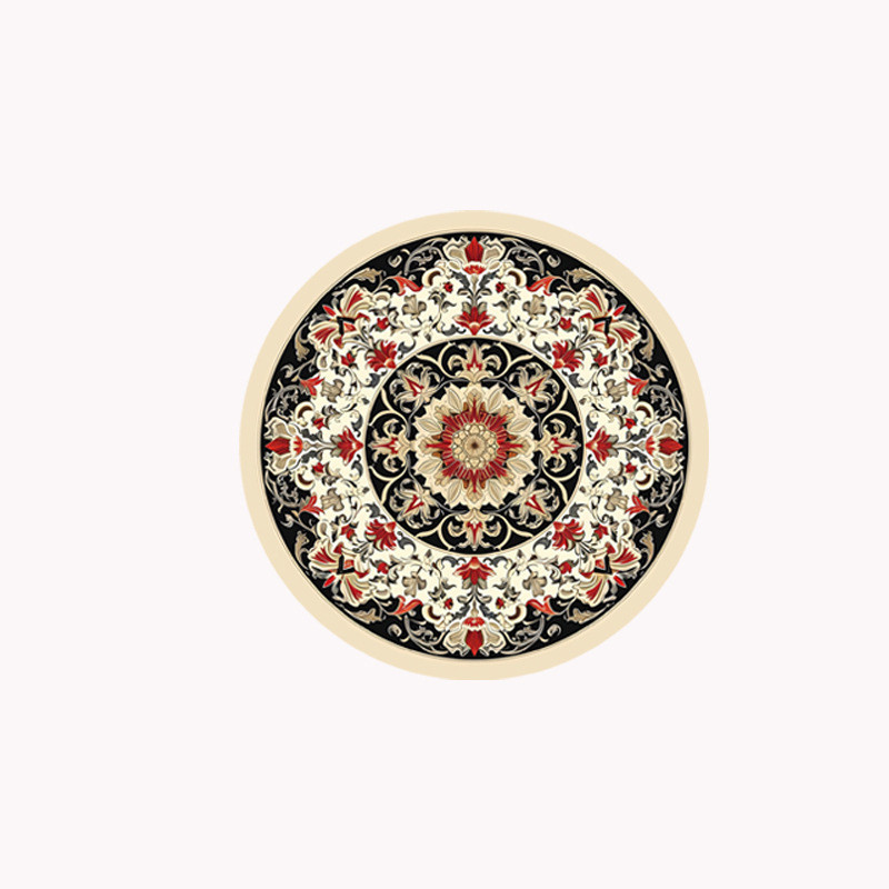 Phong Cách Cung Điện Retro Coaster Placemat Tròn Nhà Bếp Chống Thấm Nước Bàn Ăn Bán Buôn Chống Mài Mòn Chống Trơn Trượt