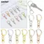 SMILE 10 Chiếc Túi Dây Đeo Khóa Chia Vòng DIY Móc Khóa Trang Sức Làm Cổ Carabiner Snap