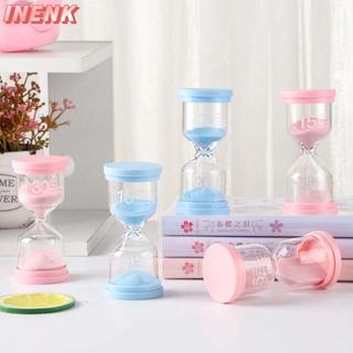 Đồng hồ cát đầy màu sắc INENK, Thủy tinh Borosilicate cao 3 / 5 / 10 / 15 / 30 phút Cát, Sáng tạo Màu Macaron chắc chắn Đồng hồ cát bền bỉ Hẹn giờ cho trẻ em
