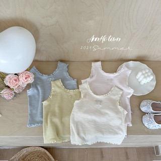 Bé Gái Nơ Thêu Nấm Cạnh Nhỏ Áo Vest Bé Gái Dễ Thương Phong Cách Phương Tây Mùa Hè Phù Hợp Với Thường Ngày Rộng Shout