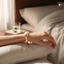 Vòng tay trị liệu từ tính bằng thép không gỉ 304 được đánh bóng rộng Thiết kế mở Giảm ngáy