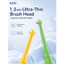 Bàn chải đánh răng Tuft đơn 2 chiếc Lông mềm đầu nhỏ cho niềng răng & răng sau