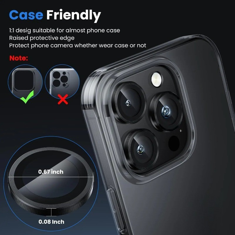 Dành Cho iPhone 15 14 Pro Max Plus Điện Thoại Camera Bảo Vệ Ống Kính Vòng Dành Cho iPhone 15Pro 15ProMax 15Plus 14ProMax 14Pro 14Plus Hợp Kim Nhôm Bảo Vệ Kính Cường Lực Ống Kính Phim