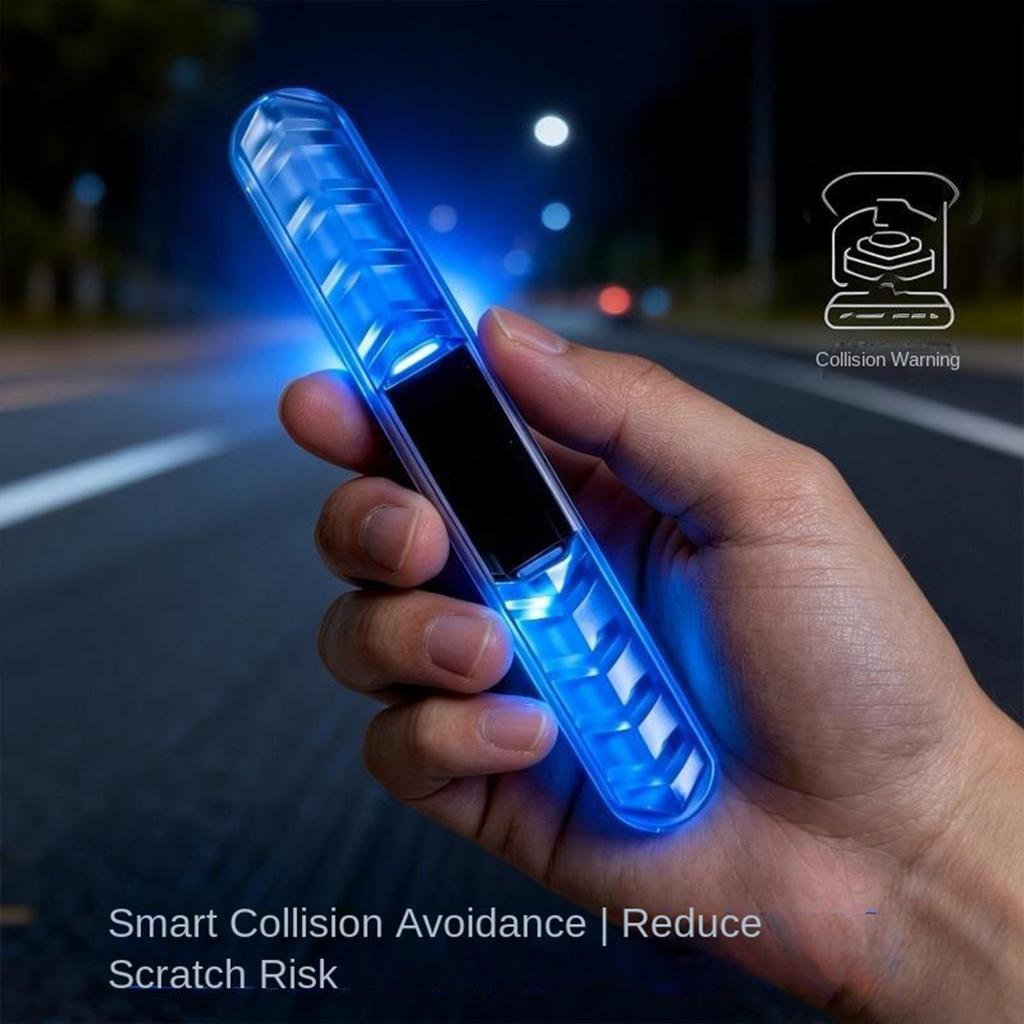 Đèn LED cảnh báo cửa ô tô chạy bằng năng lượng mặt trời Dải chống va chạm Đèn cảnh báo tín hiệu an toàn tự động Đèn chào mừng pomervn