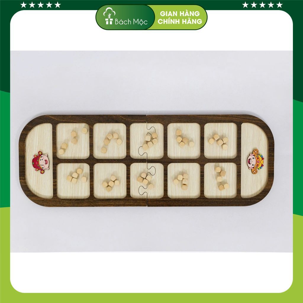 COMBO các bộ trò chơi dân gian bằng gỗ (Cờ Caro, Ô ăn quan, Đua ngựa, Rắn thang, Cờ Vua, Cờ Tướng)||