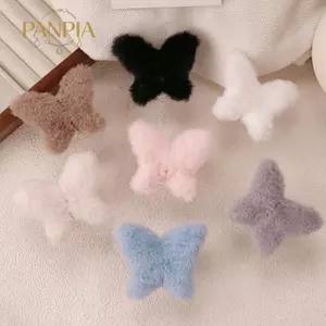 PNPIA- Dễ Thương Thu Đông Sang Trọng Bướm Cá Mập Kẹp Đa Năng Lớn Barrette Dành Cho Nữ Cô Gái Ngọt Ngào Thời Trang Phụ Kiện Tóc Quà Tặng