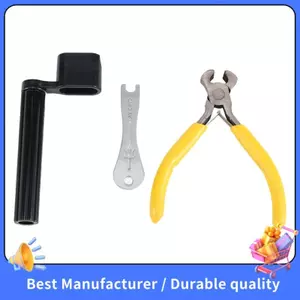 3 Dụng Cụ Bảo Trì Sửa Chữa Đàn Guitar Dây Winder, Guitar Bridge Pins Puller Peg Remover, Kìm Dây Kéo