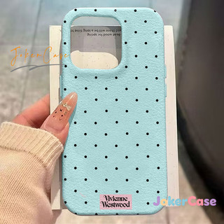 Ốp Lưng Cho IPhone 11 17 16 13 12 14 15 Pro Max Air 15 16 14 Plus Bìa có họa tiết chấm bi, chất liệu giả da.