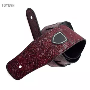 Toyuvn Toyuvn Da PU Dây Đeo Đàn Guitar In Hoa Văn Có Thể Điều Chỉnh Dây Bass Dây Phụ Kiện Nhạc Cụ