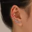 AqToCna 3 Cái / bộ Bohemian Thời Trang Tinh Tế Pha Lê Zircon Tai Quấn Đinh Kẹp Bông Tai Nữ Bông Tai Trang Sức Quà Tặng AqToCna