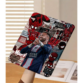 Ốp Lưng Neymar Cho iPad Air 4/5/6/7/8 A16 Pro 11 12.9 Y-fold Spider-Man Cho iPad Gen 12 11 10 9 8 7 6 5 M5