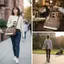 Túi Tote AWNGD, Dây Đeo Cotton Mềm Khóa Kéo Vai, Phong Cách Đơn Giản Sức Chứa Lớn Bền Đẹp, Túi Canvas Cho Sinh Viên Đại Học