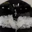 PNPIA- Thời Trang Màu Trơn Nữ Bé Gái Nelace Rộng Ren Đinh Tán Gothic Ren Choker Y2K Đôi Cánh Thiên Thần Da Thoáng Mát Nelace